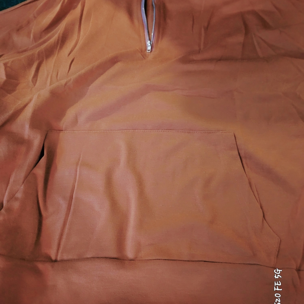 Brown Quarter-Zip Pullover